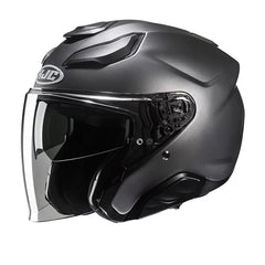 Casco Jet HJC F31 Semi Flat Titanium in Fibra di Vetro
