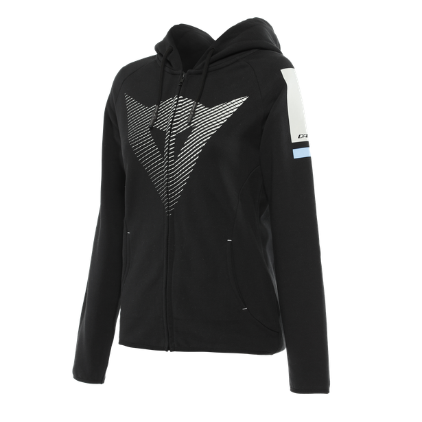 Fade - Felpa da donna full-zip con cappuccio in puro cotone - Donna