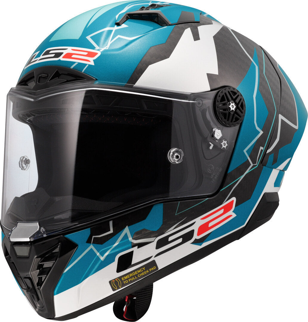 LS2 FF805 Thunder GP Aero Casco Moto Racing in Carbonio