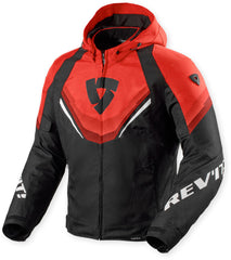 REV'IT! - Quantum 3 H2O - Giacca Impermeabile Uomo - Nero-Rosso