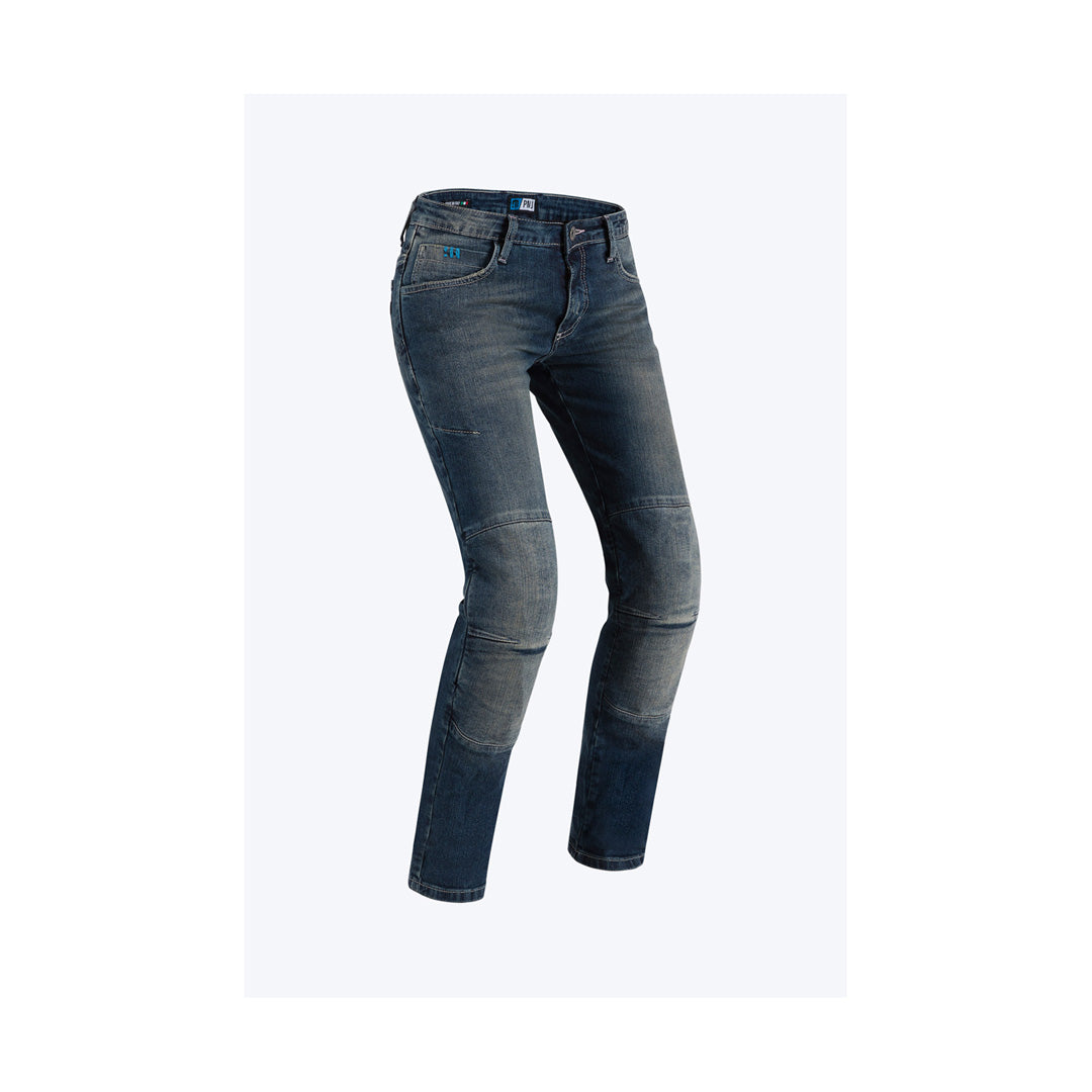 Jeans Moto Donna con Protezioni PMJ Florida Blue
