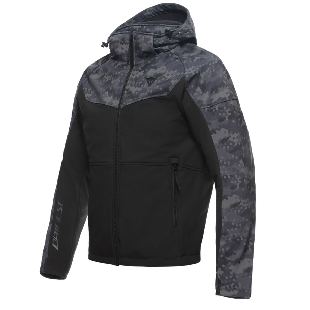 Ignite Tex - Fleece in tessuto con cappuccio e protezioni morbide certificate Pro Armor su spalle e gomiti - Uomo