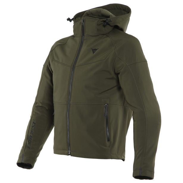 Ignite Tex - Fleece in tessuto con cappuccio e protezioni morbide certificate Pro Armor su spalle e gomiti - Uomo