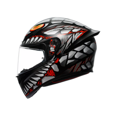 Casco Moto Integrale AGV K1 S Lyzard Matt Black/Grey/Red
