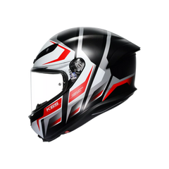Casco Moto Integrale AGV K6 S Karve Matt Black/White/Red