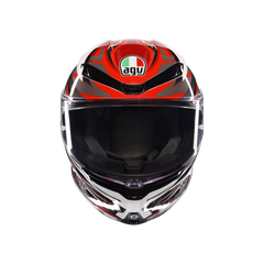 Casco Moto Integrale AGV K6 S Reeval White/Red/Grey