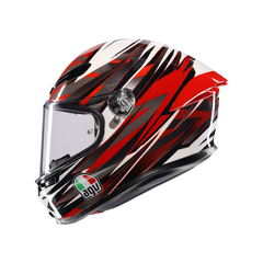 Casco Moto Integrale AGV K6 S Reeval White/Red/Grey