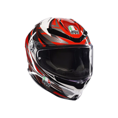Casco Moto Integrale AGV K6 S Reeval White/Red/Grey