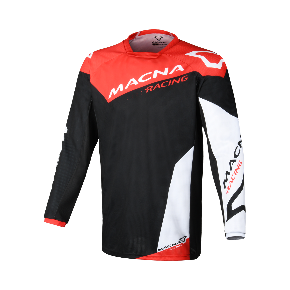 Maglia Cross Macna Backyard-1, con maniche lunghe e tessuto traspirante. Ideale per motociclisti. Di Macna.