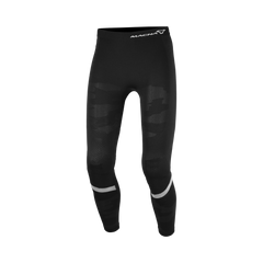 Pantalone Fresco Macna, un baselayer con traspirabilità eccezionale. Colore nero/grigio/argento.