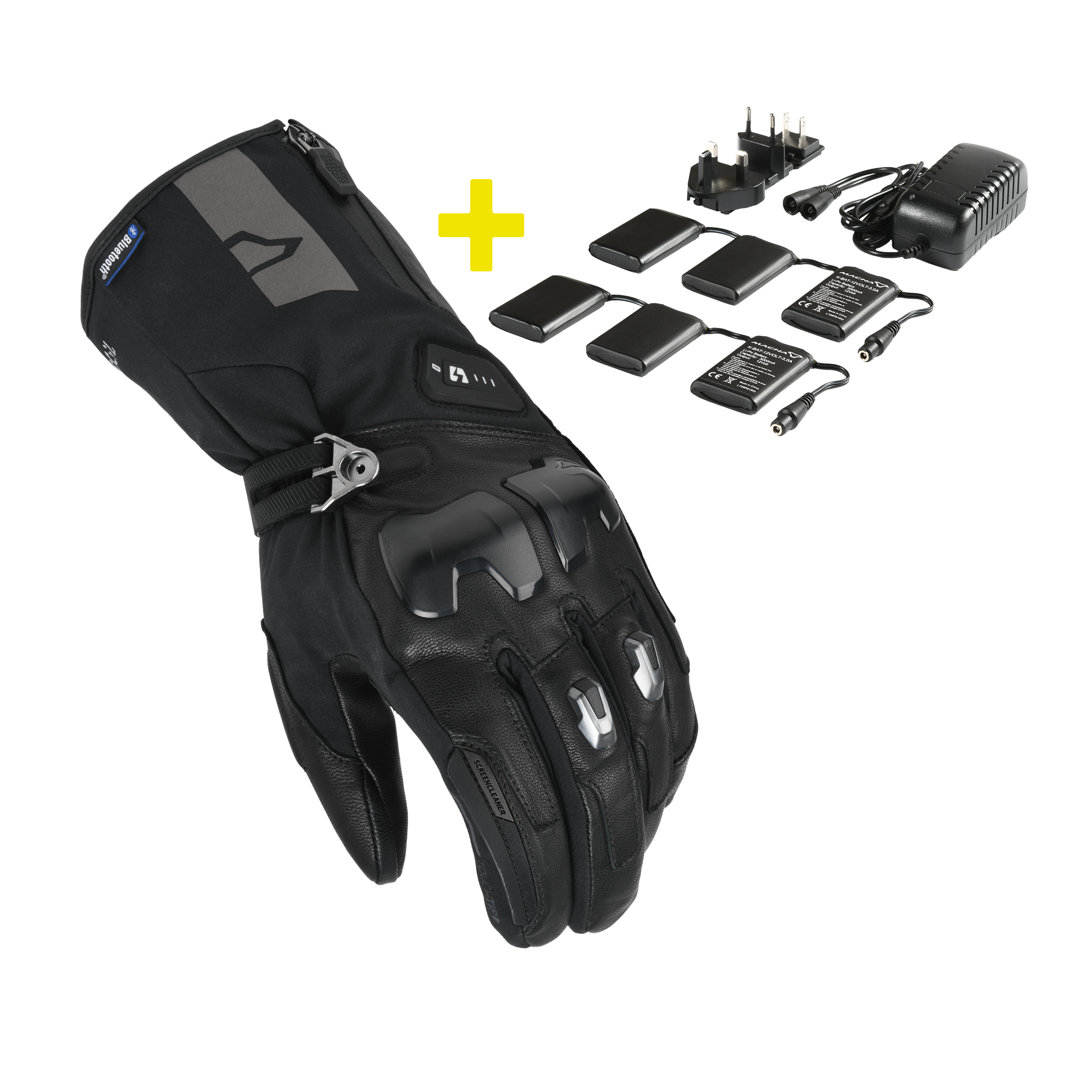 Motorcycle glove Macna, Progress 2.0 RTX DL 12V 3A kit