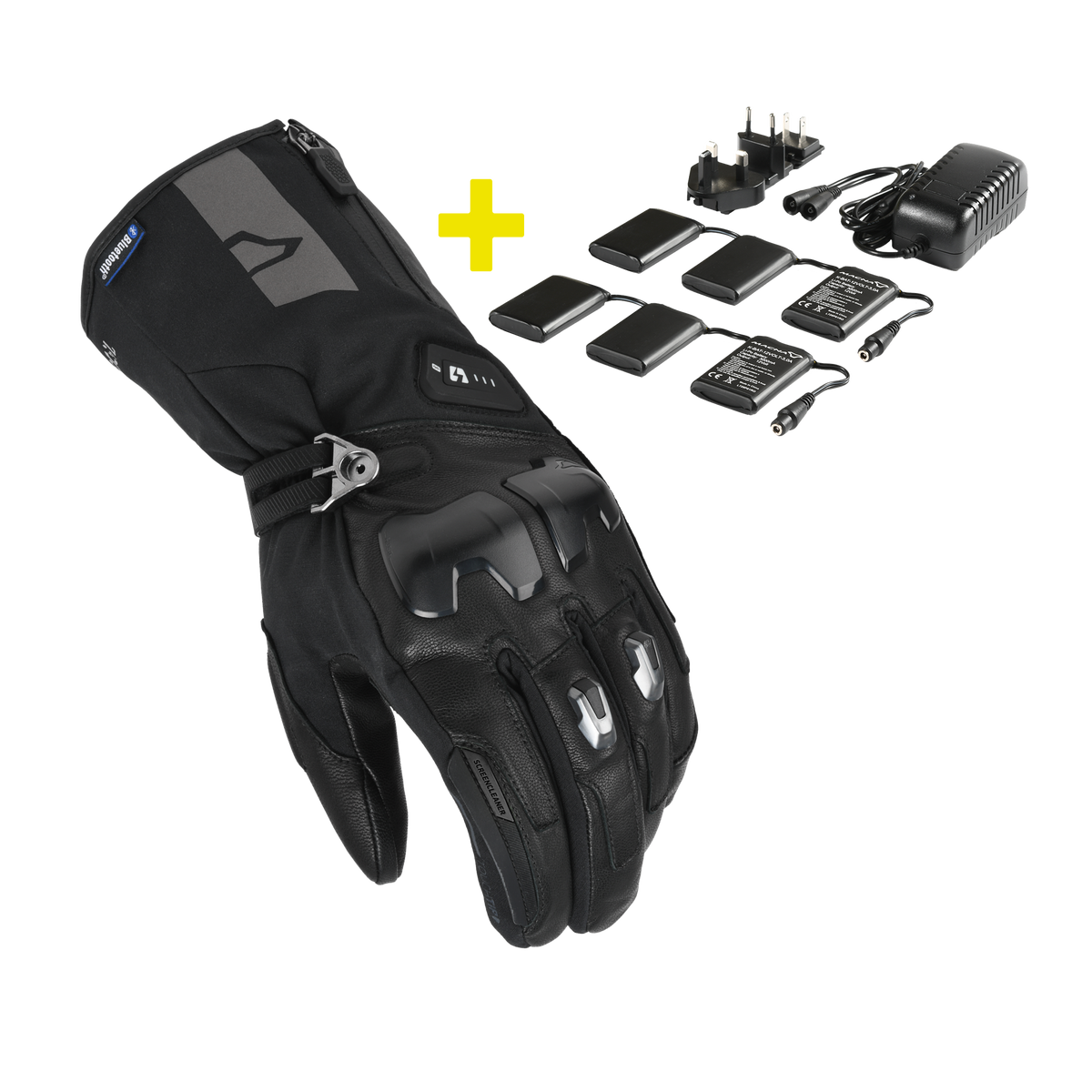 Motorcycle glove Macna, Progress 2.0 RTX DL 12V 3A kit