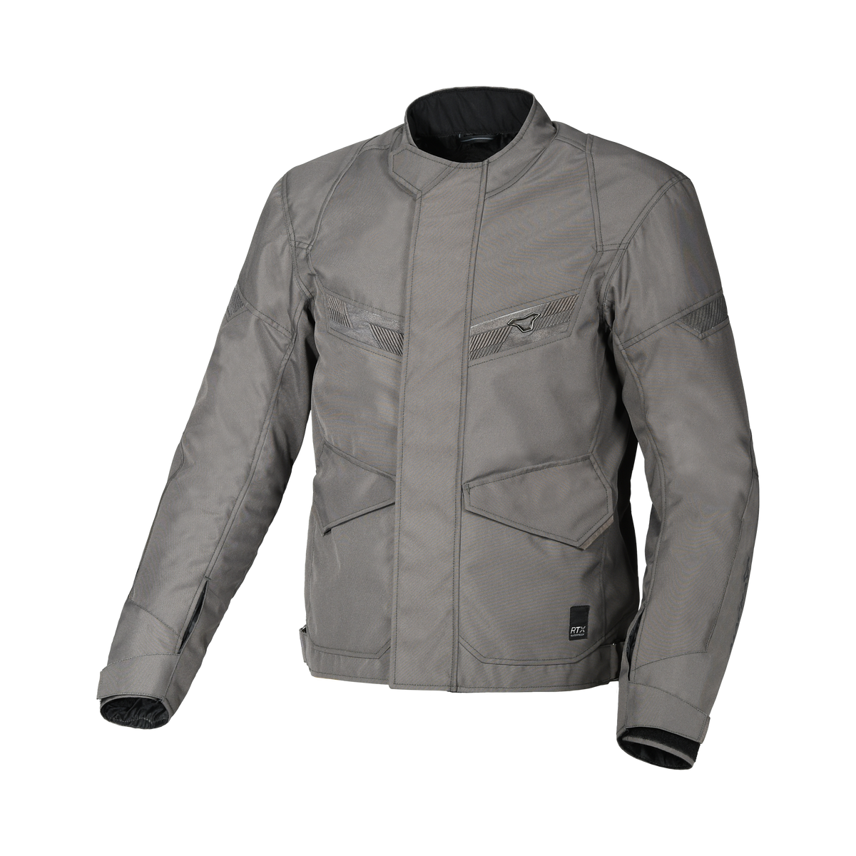 Giacca da moto Macna Raptor, con protezioni integrate e ventilazione. Colore taupe.