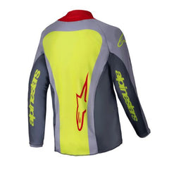 Maglia Motocross Bambino Alpinestars Youth Racer Melt Rosso Grigio