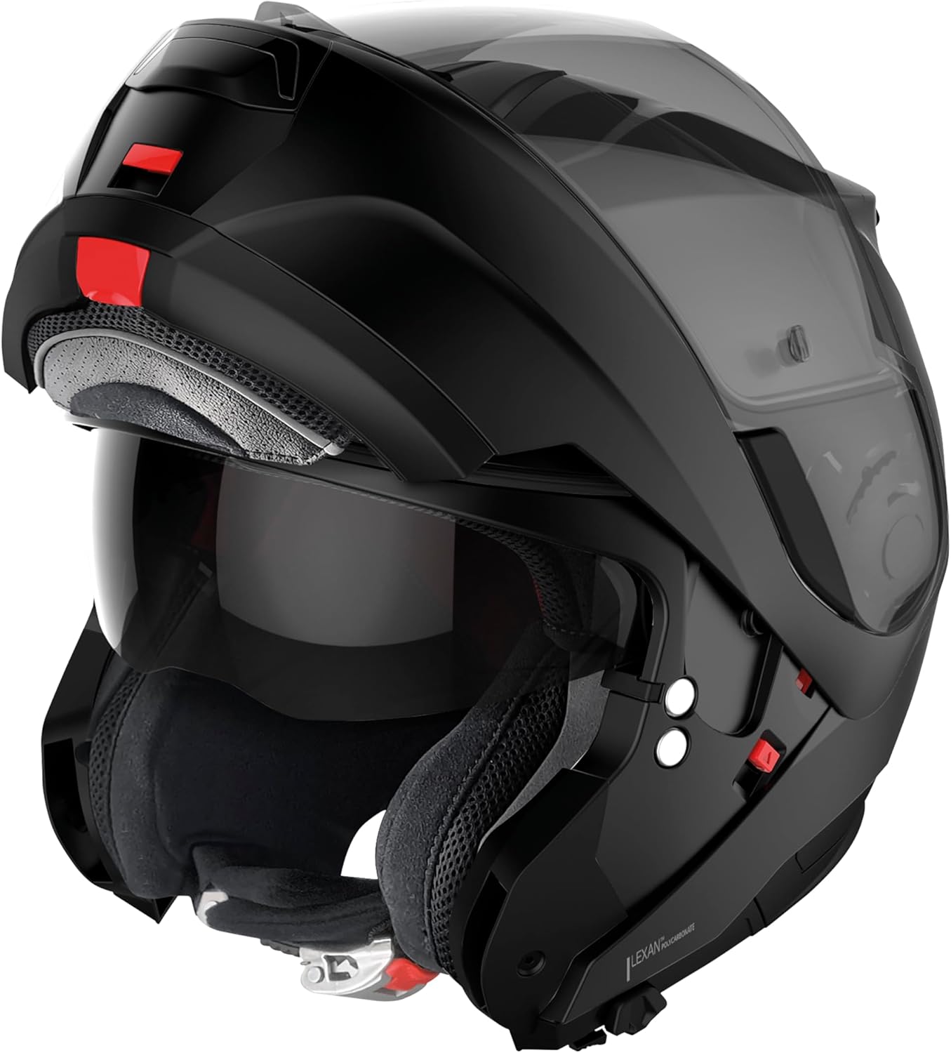 Nolan - Casco Modulare N100-6 CLASSIC N-COM Flat  Black