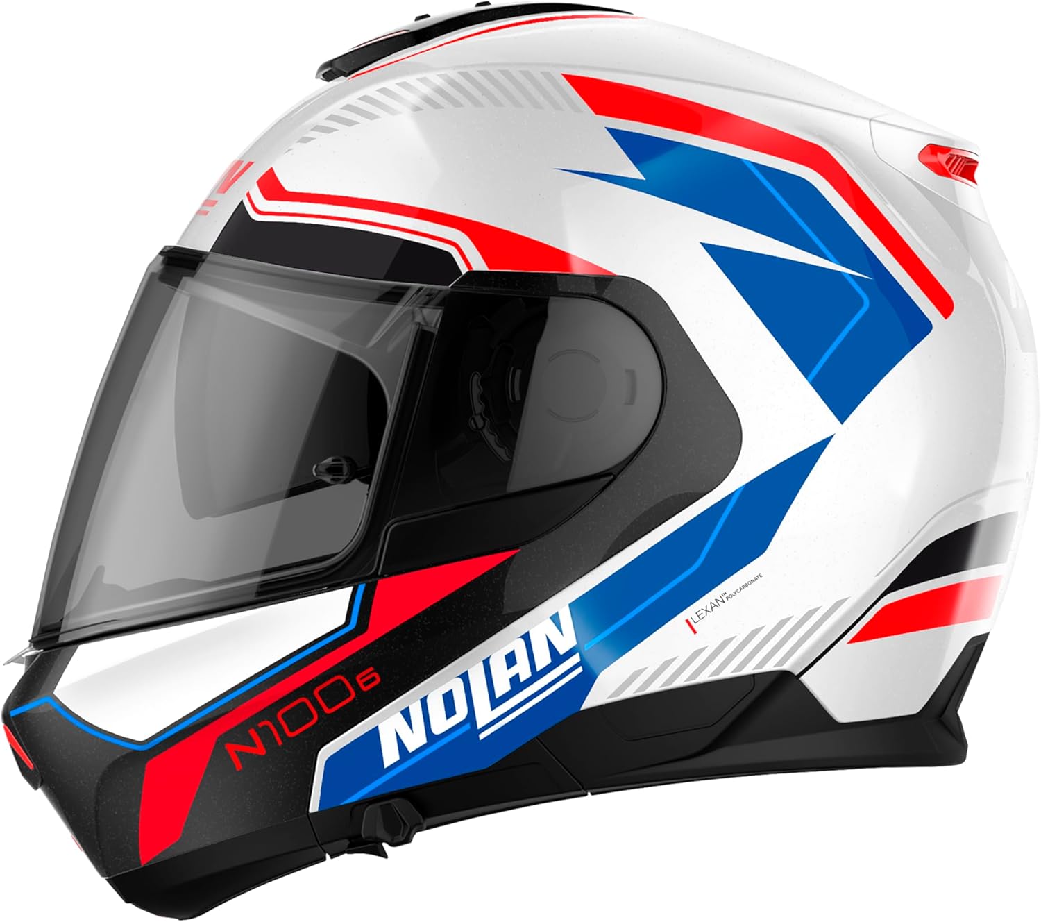 Nolan - Casco Modulare N100-6 SURVEYOR-N COM - Metal White