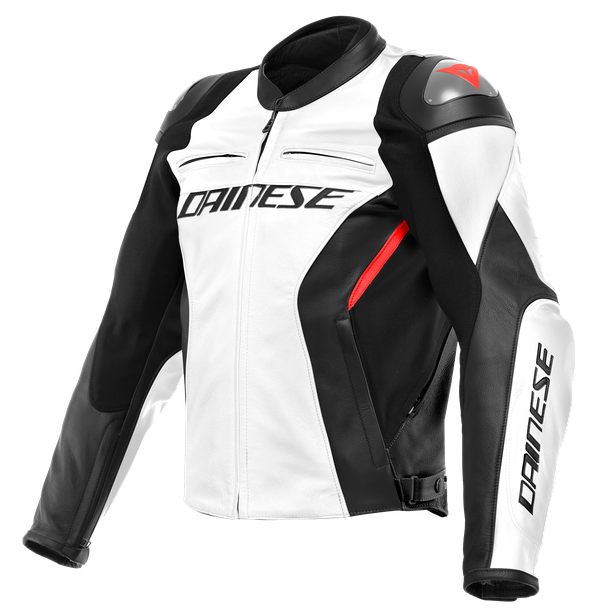 Racing 4 - Giacca moto in pelle con fit aderente e confortevole - Uomo