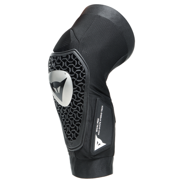 Rival Pro - Ginocchiere da MTB con protettore in acciaio e tecnologia Pro-Shape 2 - Unisex