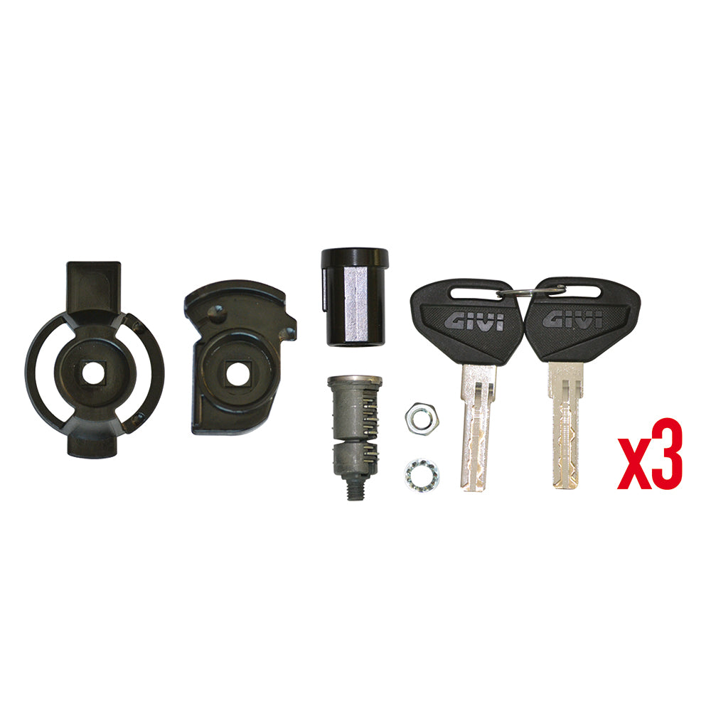 Kit Security Lock Givi SL103 Unificazione Chiavi per 3 Valigie Moto