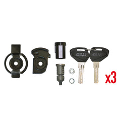 Kit Security Lock Givi SL103 Unificazione Chiavi per 3 Valigie Moto