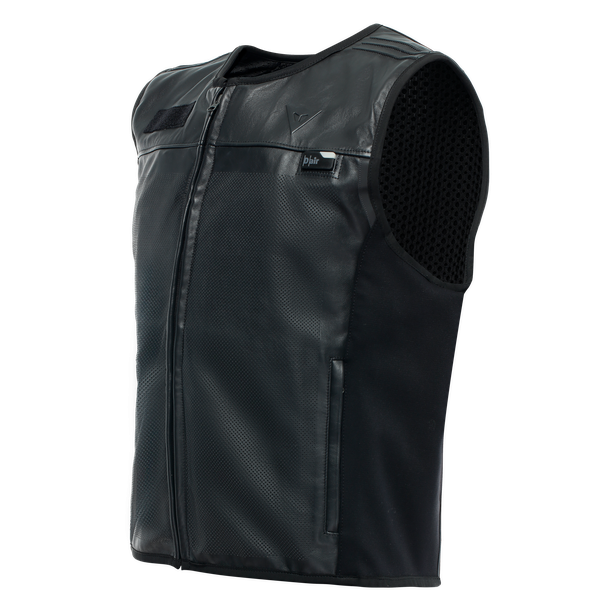 Smart Jacket Leather - Giacca da moto ventilata e traspirante in pelle con Airbag - Uomo