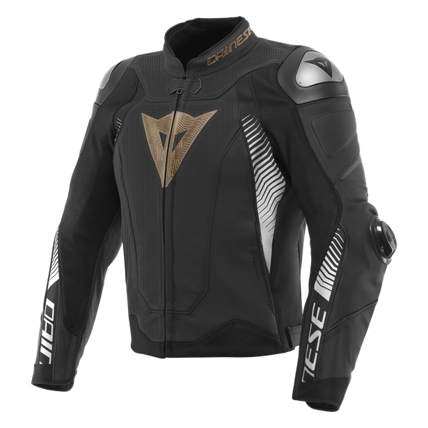Super Speed 4 - Giacca da moto Dainese in pelle traforata con inserti elasticizzati - Uomo