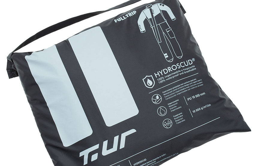 T.UR. - Tuta Antipioggia FULLTRIP HYDROSCUD® Black Yellow Fluo