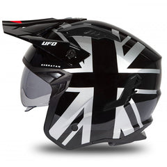 Casco UFO Sheratan Jet HE184 Black/Grey/Red
