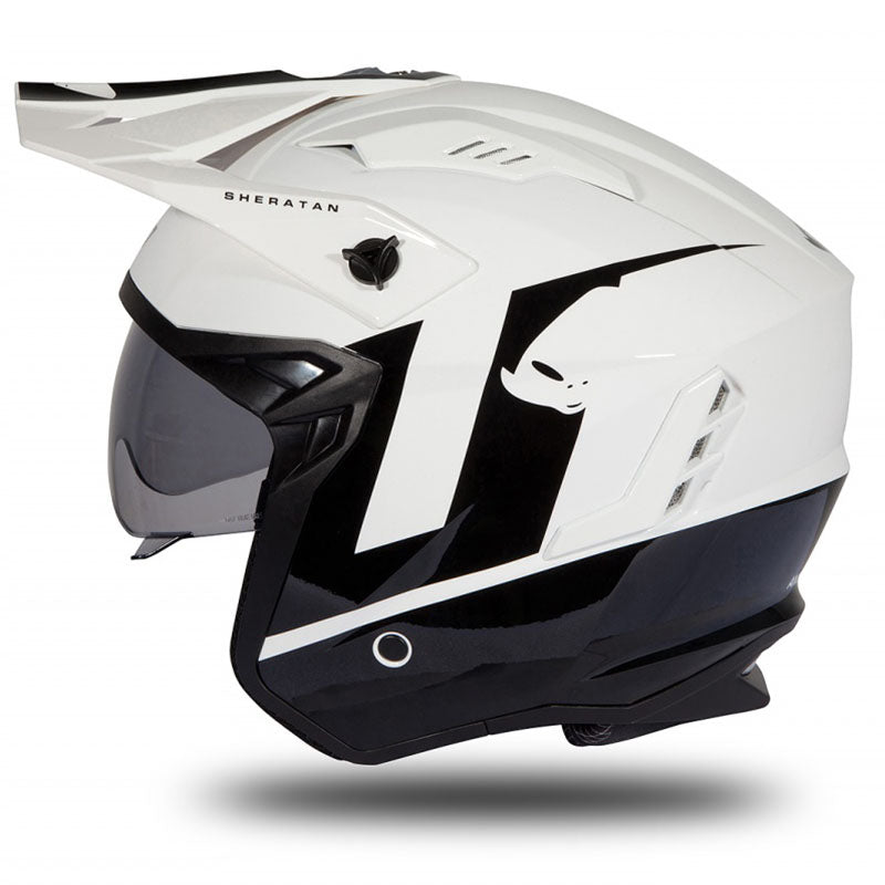 Casco UFO Sheratan Jet HE185 Black/White