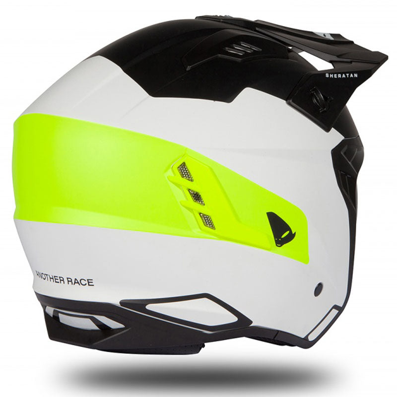 Casco UFO Sheratan Jet HE186 White/Black/Yellow