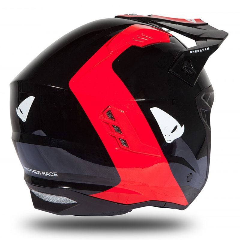 Casco UFO Sheratan Jet HE189  Black/Red