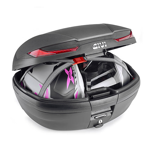 Givi – Valigia V45 ARENA 45 Lt - Nera Goffrata Con Catadiottri Rossi