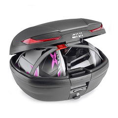 Givi – Valigia V45 ARENA 45 Lt - Nera Goffrata Con Catadiottri Rossi
