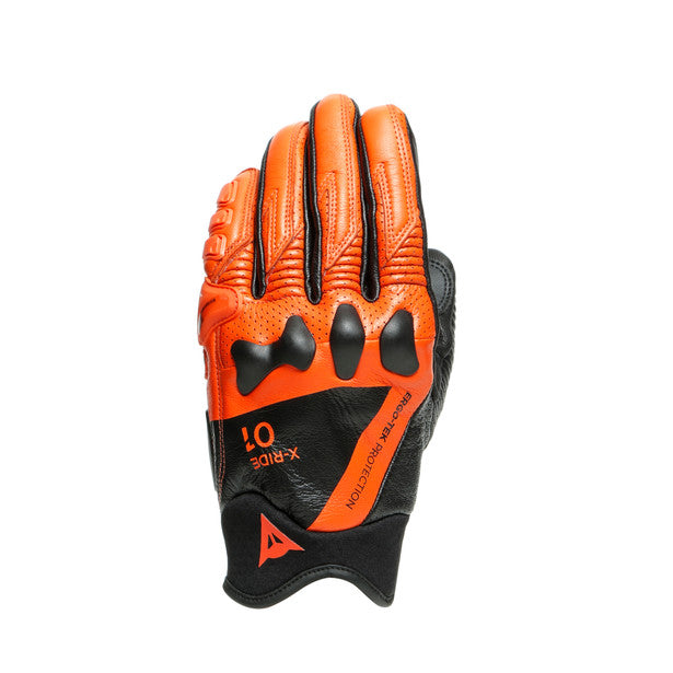 X-ride - Guanto corto in pelle sportivo con protezioni - Uomo