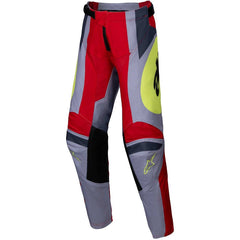 Pantaloni Motocross Bambino Alpinestars Youth Racer Melt Rosso Grigio