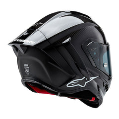 Casco Integrale Racing Alpinestars Supertech R10 Solid Black Carbon M&G