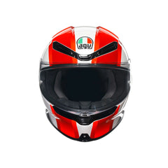 Casco Moto Integrale AGV K6 S MPLK SIC58 Bianco/Rosso
