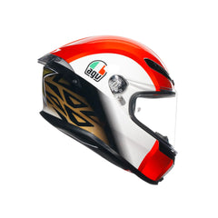 Casco Moto Integrale AGV K6 S MPLK SIC58 Bianco/Rosso