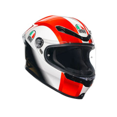 Casco Moto Integrale AGV K6 S MPLK SIC58 Bianco/Rosso