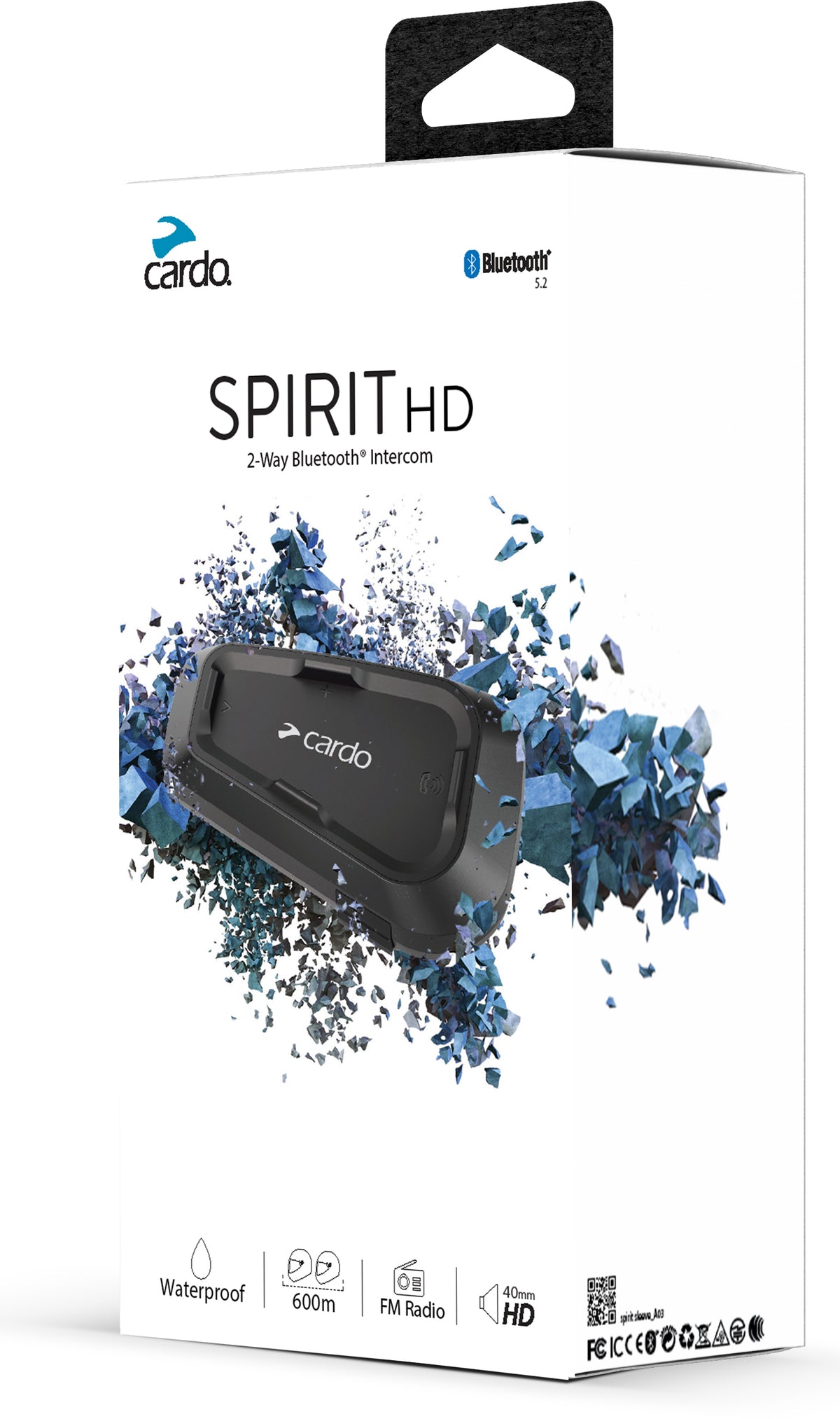 Sistema di Comunicazione Bluetooth SPIRIT HD SINGLE per Motociclette