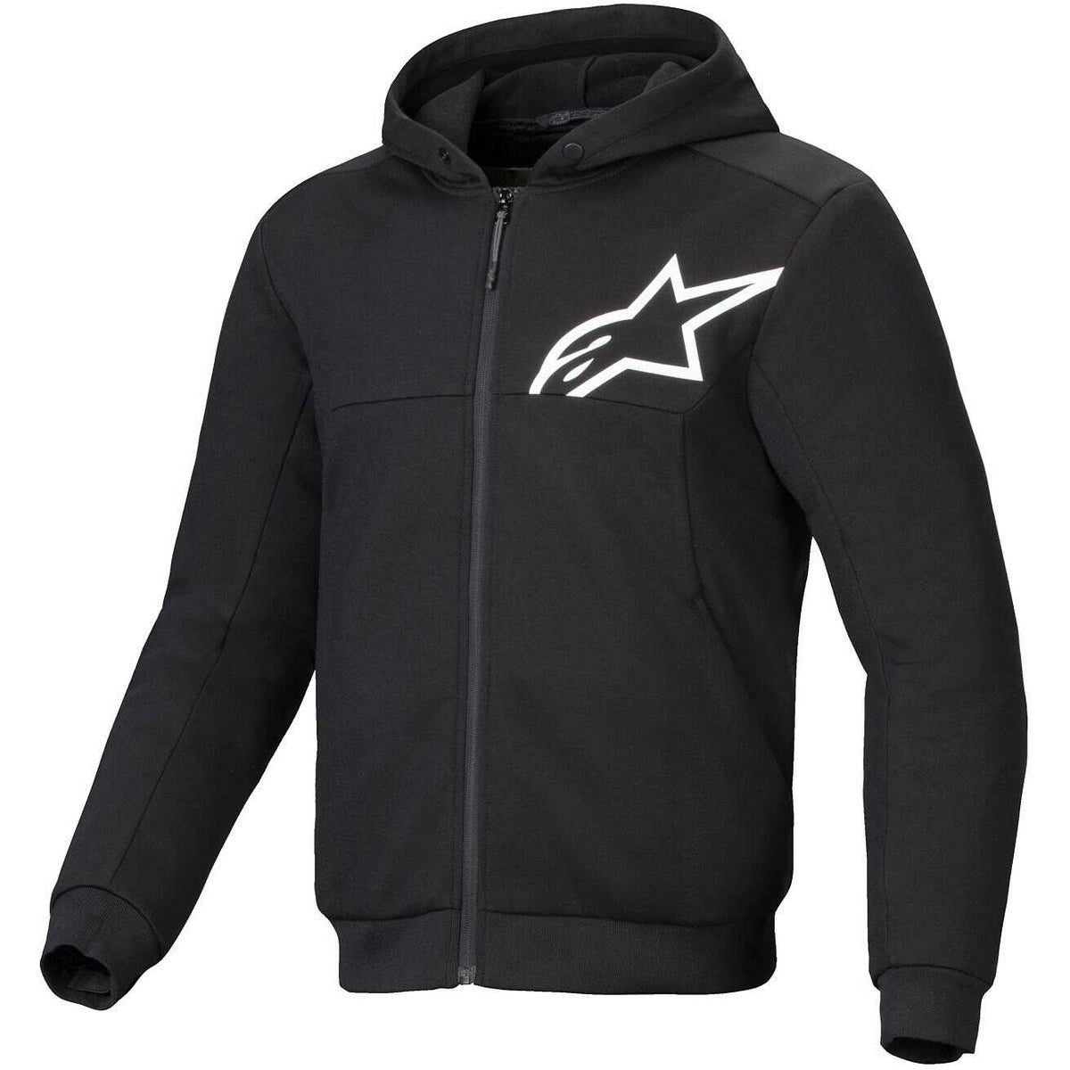 Felpa Moto Alpinestars Chrome V2 Sport Nero Bianco