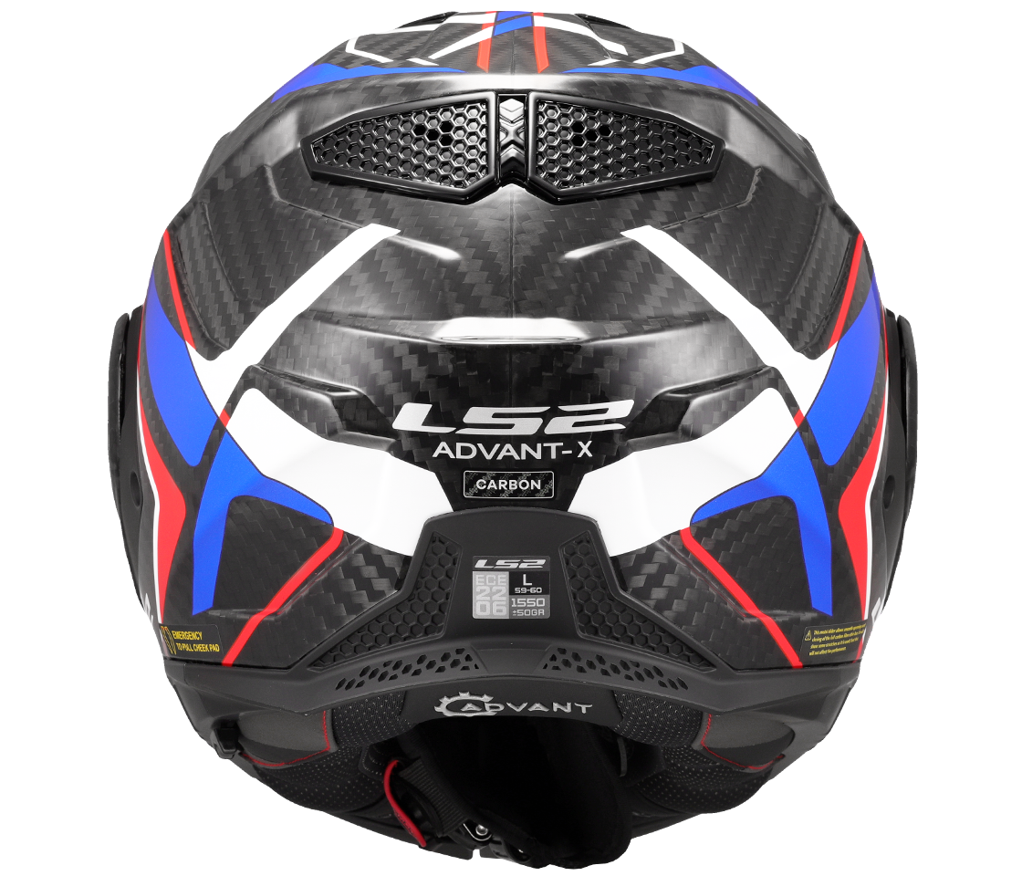 LS2 FF901 Advant X Carbon – Casco Moto Reversibile – Future II White Blue Red
