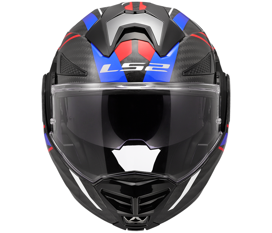 LS2 FF901 Advant X Carbon – Casco Moto Reversibile – Future II White Blue Red
