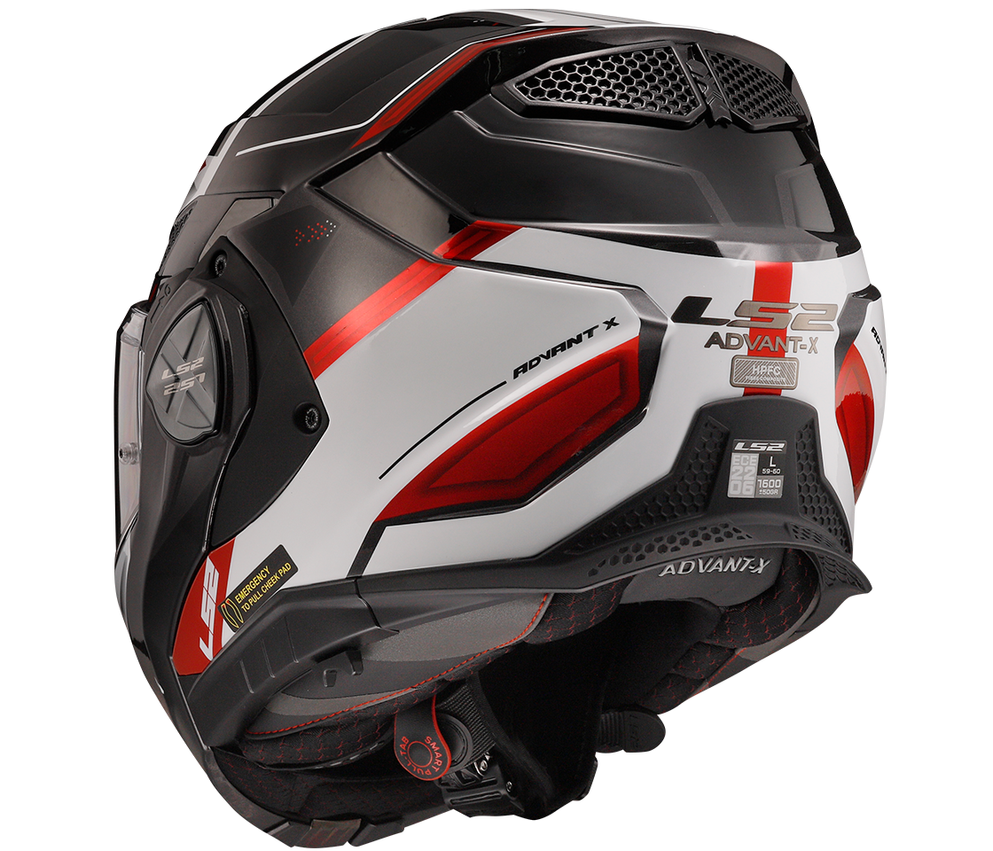 LS2 FF901 Advant X – Casco Moto Reversibile –  Spectrum Black White Red