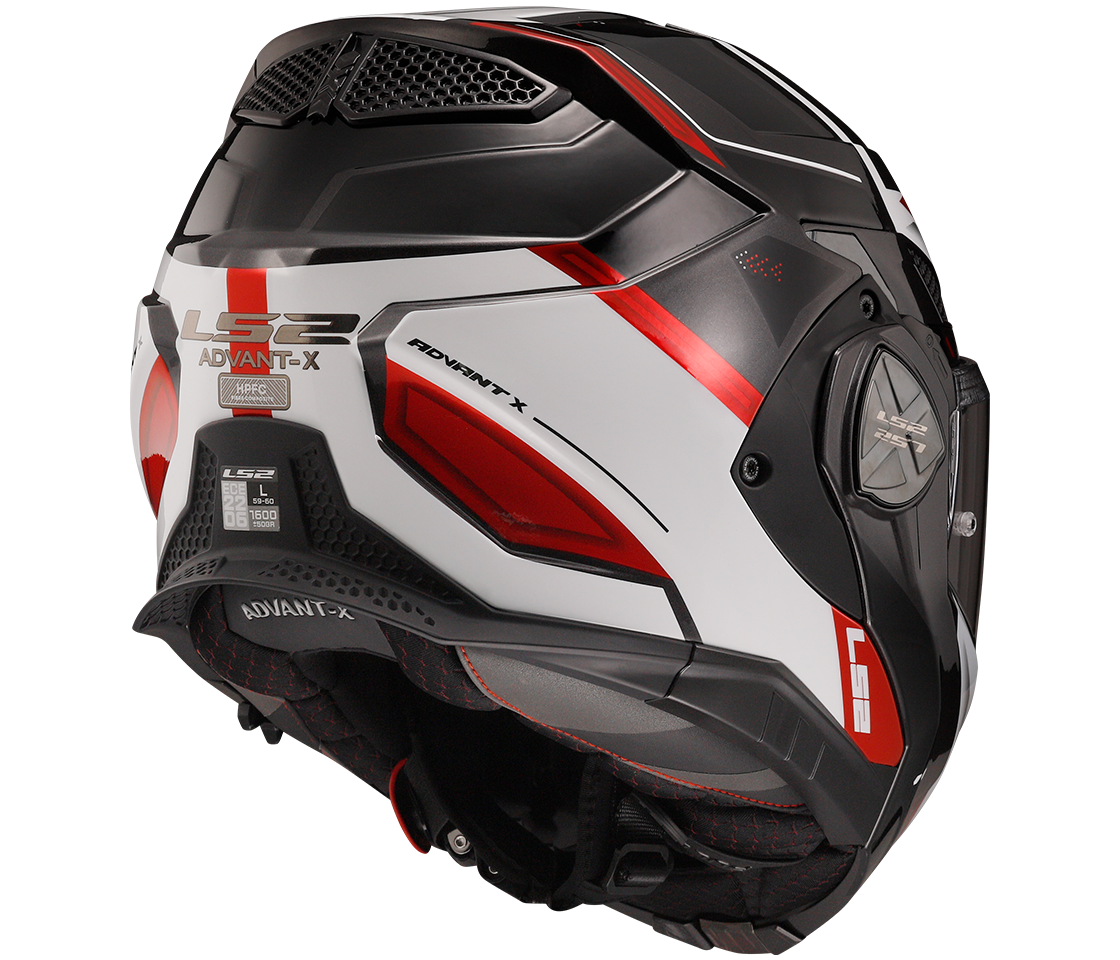LS2 FF901 Advant X – Casco Moto Reversibile –  Spectrum Black White Red