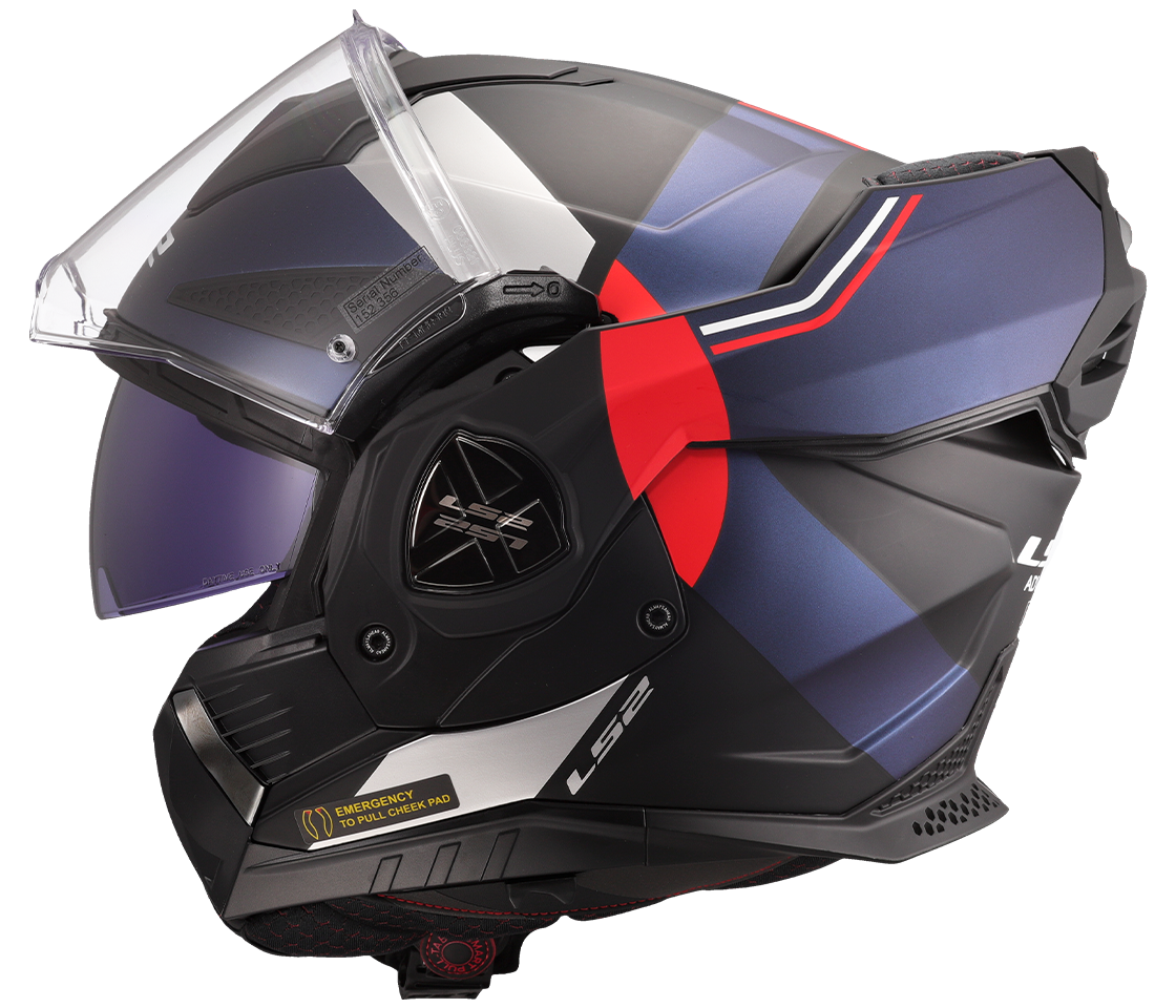 LS2 FF901 Advant X – Casco Moto Reversibile –  Matt Ultra Blue Red