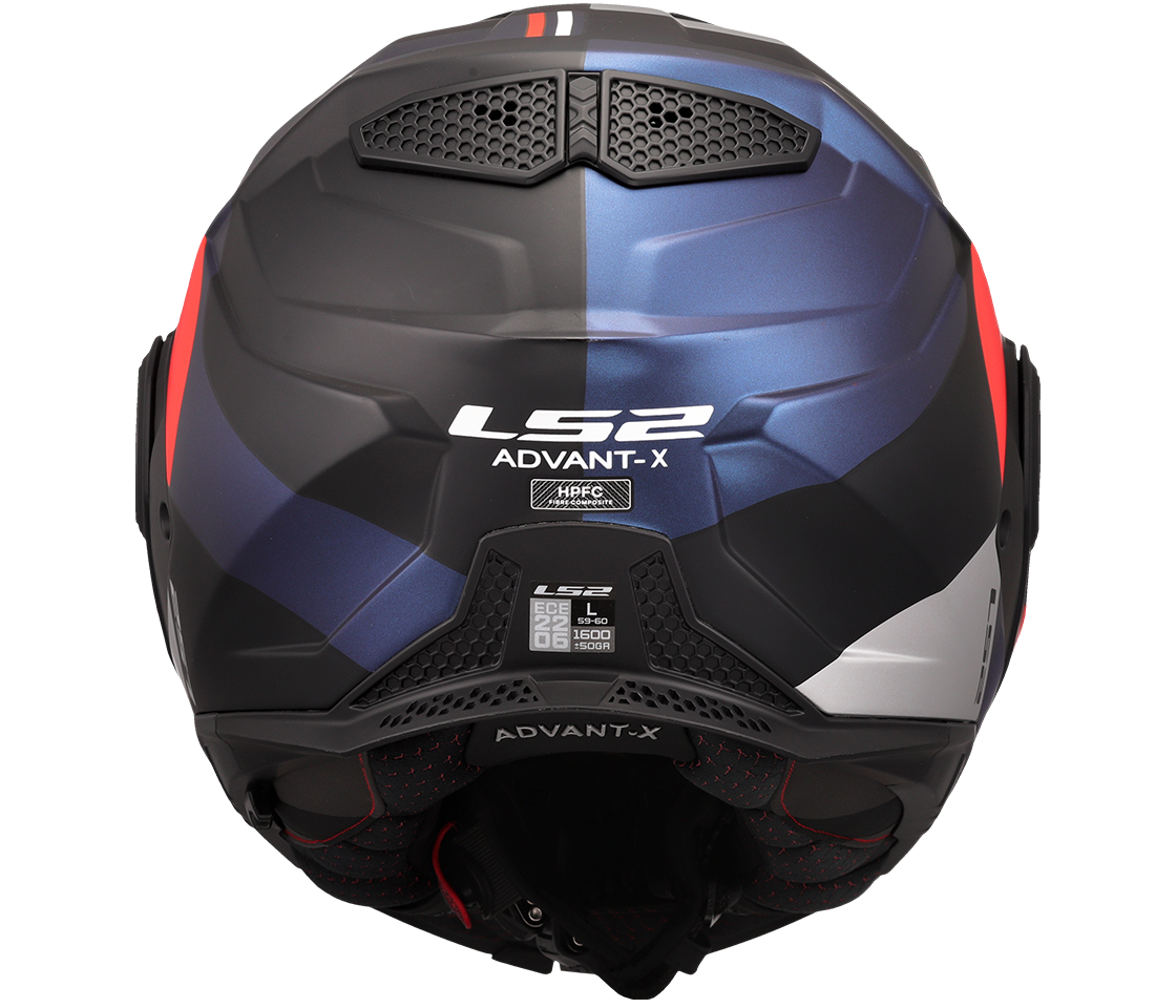 LS2 FF901 Advant X – Casco Moto Reversibile –  Matt Ultra Blue Red