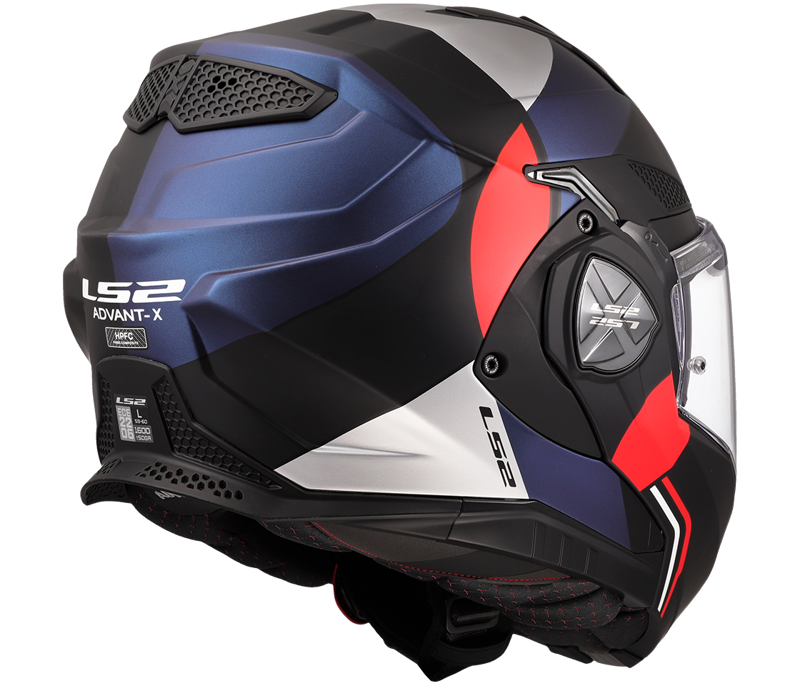 LS2 FF901 Advant X – Casco Moto Reversibile –  Matt Ultra Blue Red