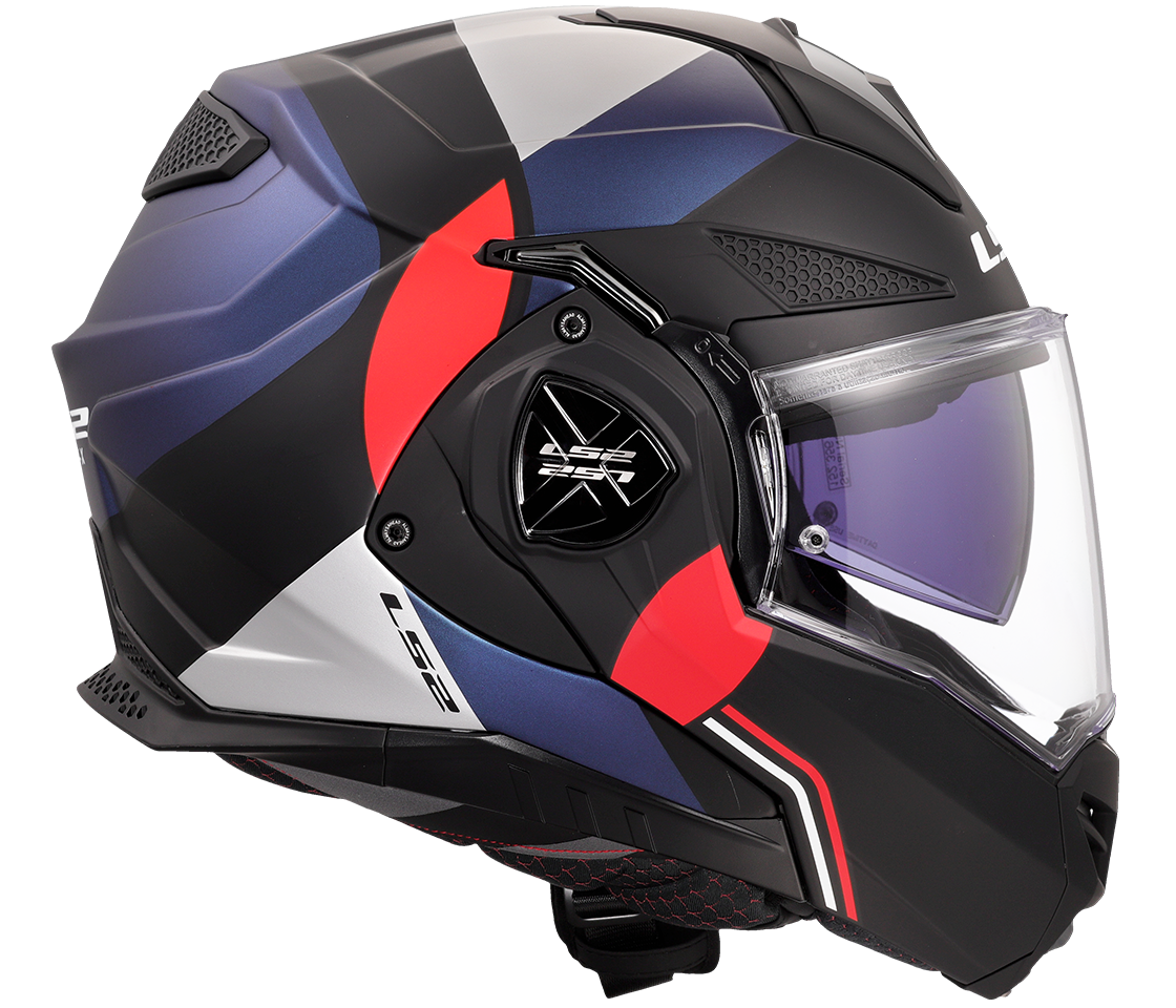 LS2 FF901 Advant X – Casco Moto Reversibile –  Matt Ultra Blue Red