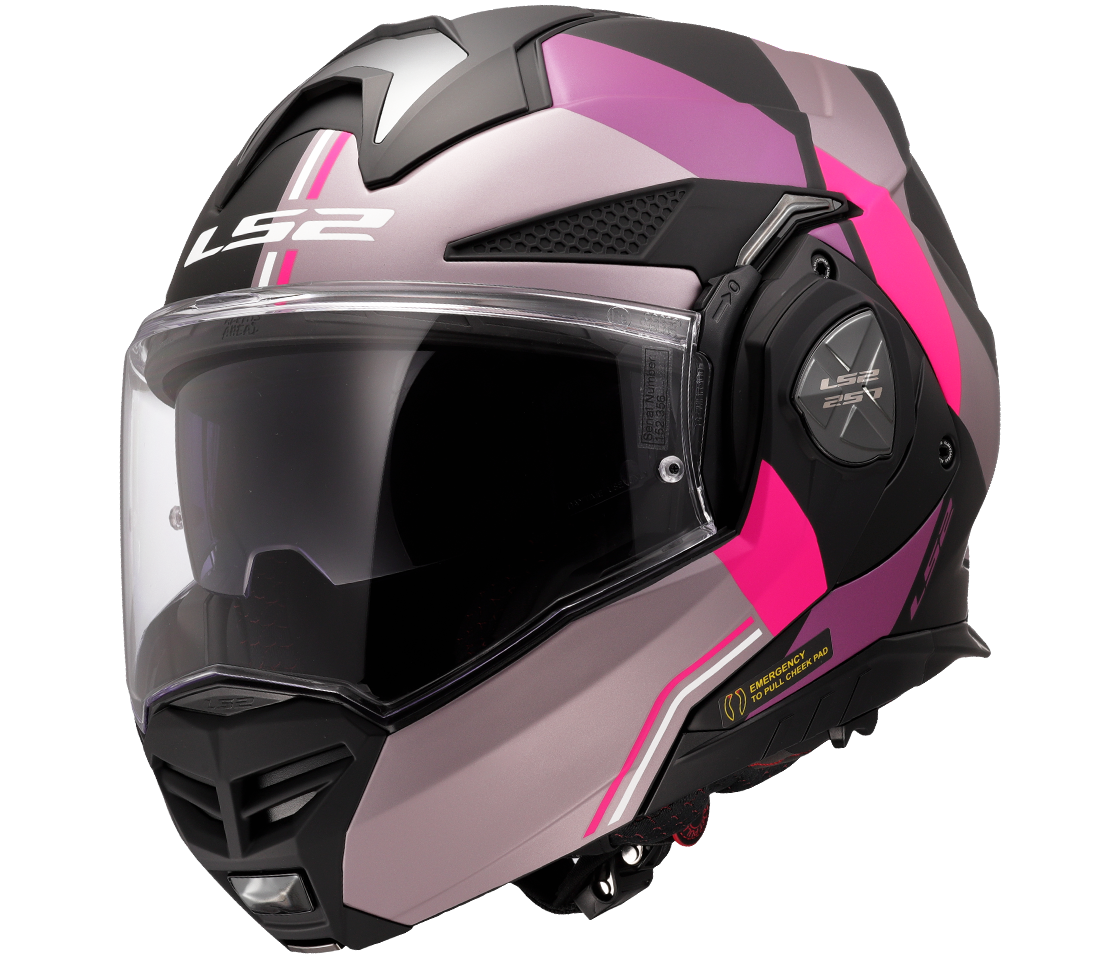 LS2 FF901 Advant X – Casco Moto Reversibile –  Matt Ultra Grey Purple